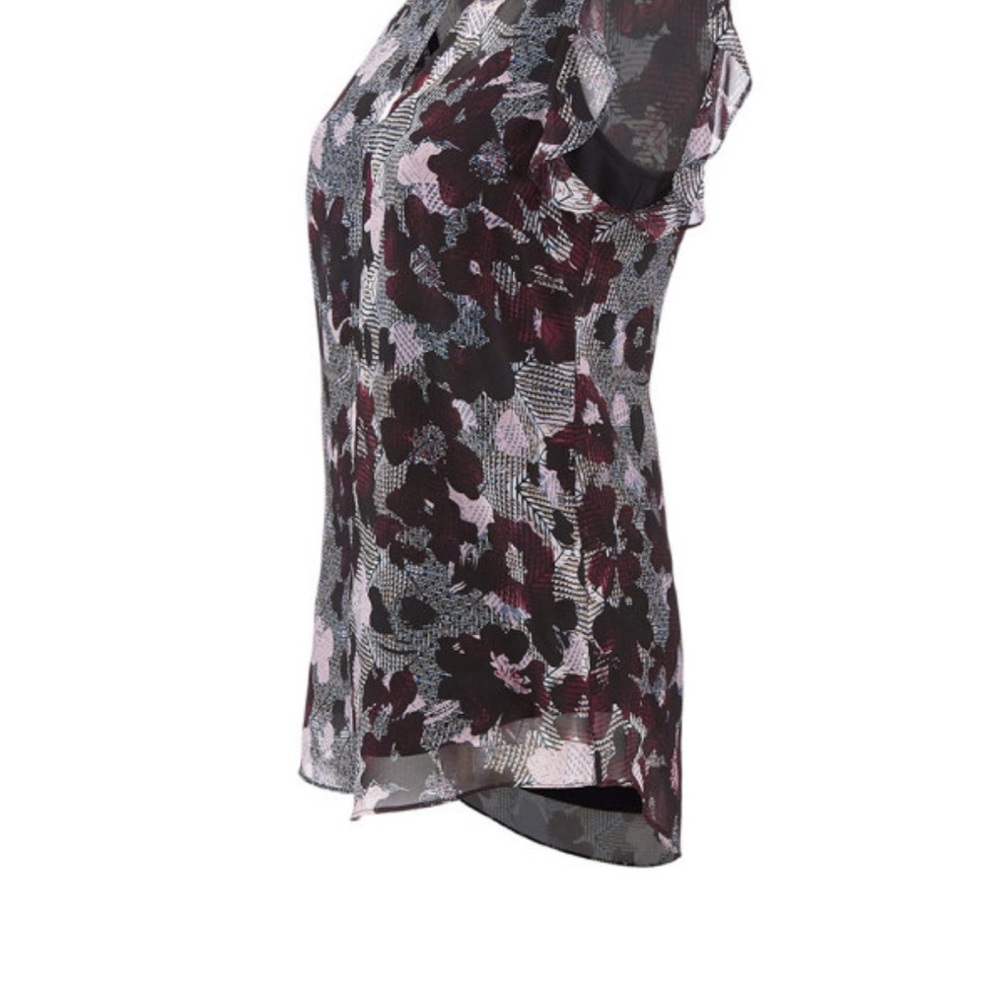 CAbi Multicolor Floral Blouse